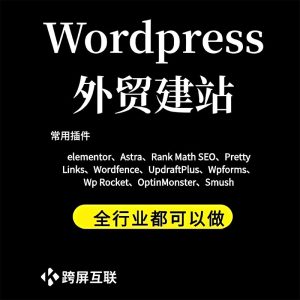 外贸建站wp建设wordpress英文双语外贸独立站多语言商城定制开发